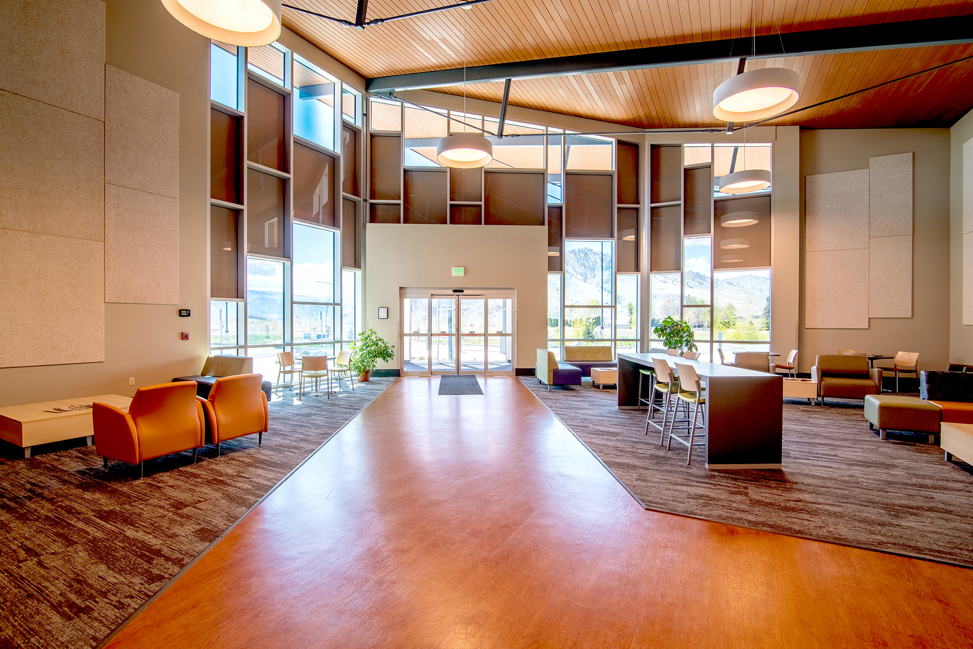 Interior photo of the waiting area of the Columbia Valley Community Health clinic in Chelan